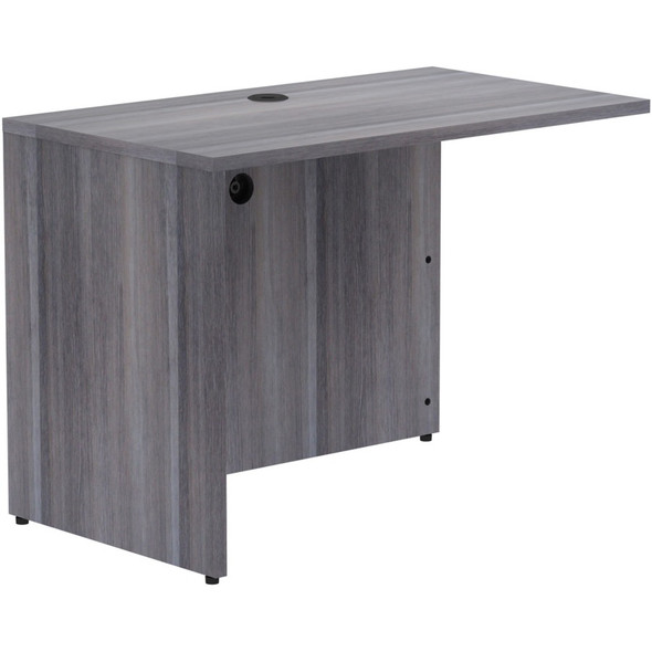 Lorell Weathered Charcoal Laminate Desking LLR69555