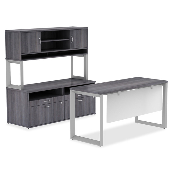 Lorell Relevance Series Charcoal Laminate Office Furniture LLR16198