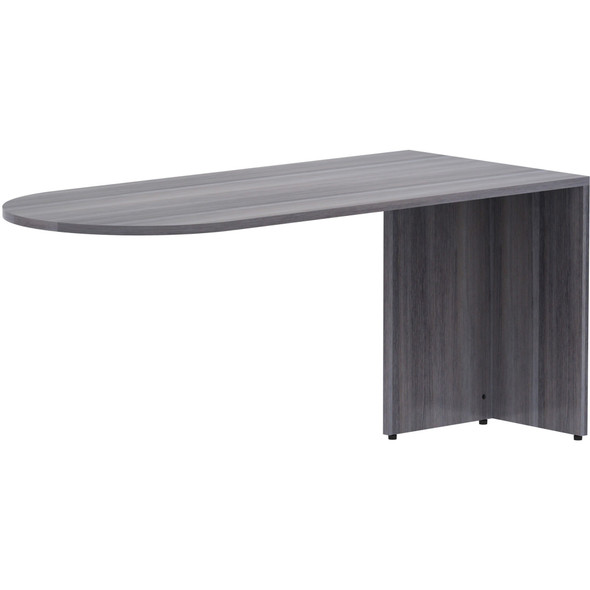 Lorell Weathered Charcoal Laminate Desking LLR69593
