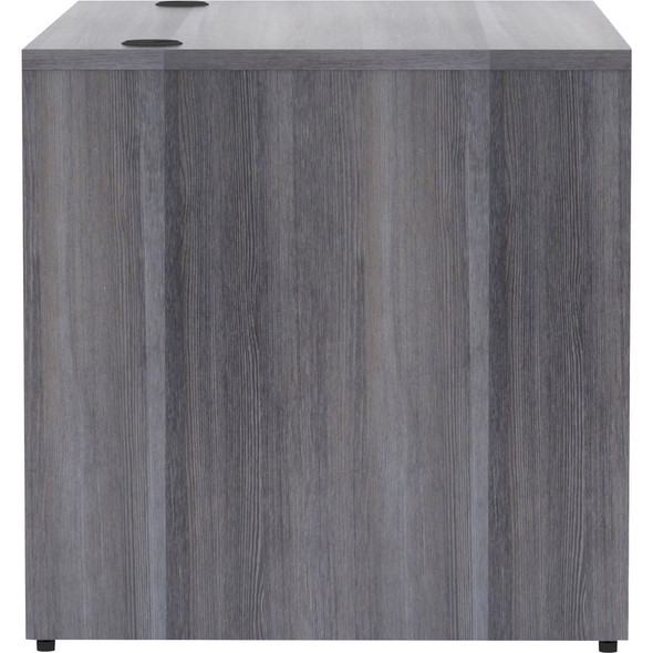 Lorell Weathered Charcoal Laminate Desking Desk Shell LLR69548