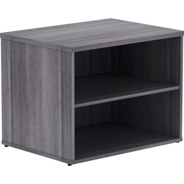 Lorell Relevance Series Charcoal Laminate Office Furniture Credenza LLR16215