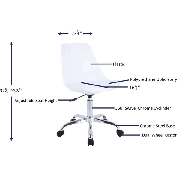 Lorell Plastic Shell Task Chair LLR68565