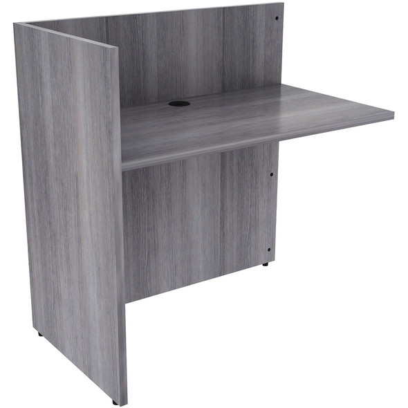 Lorell Weathered Charcoal Laminate Desking LLR18308