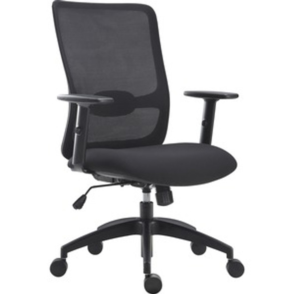 Lorell SOHO Collection Lifting Armrest Staff Chair LLR54865