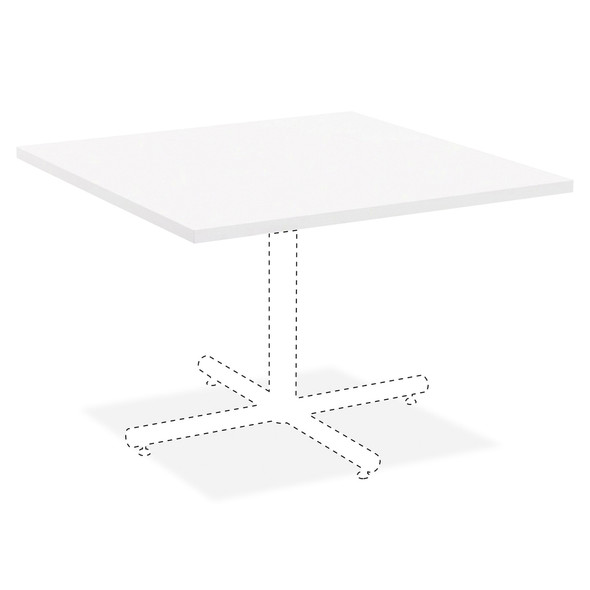 Lorell Hospitality White Laminate Square Tabletop LLR99859