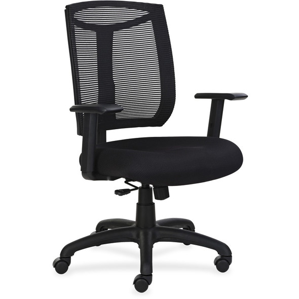Lorell Mesh Back Chair with Air Grid Fabric Seat LLR83100