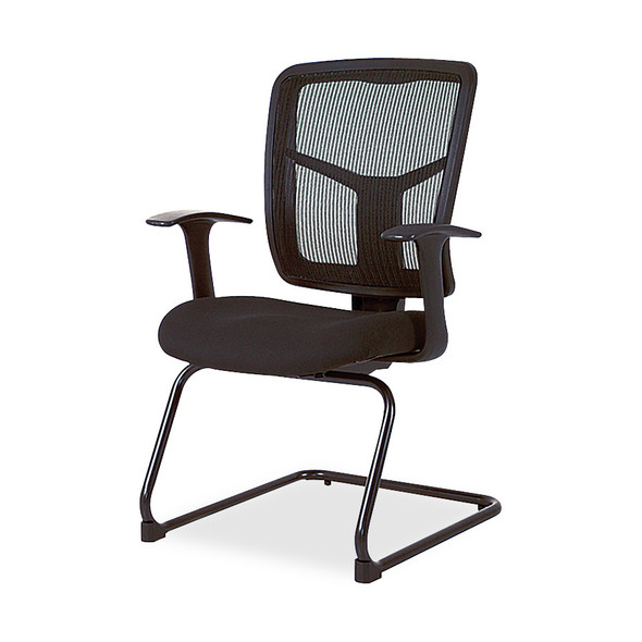 Lorell ErgoMesh Series Mesh Side Arm Guest Chair LLR86202