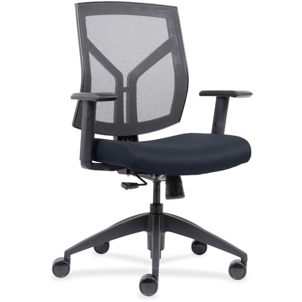 Lorell Mesh Back/Fabric Seat Mid-Back Task Chair LLR83111A204