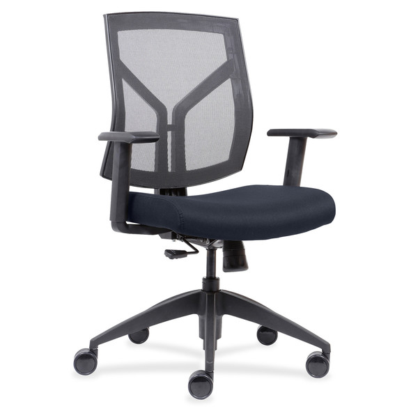 Lorell Mesh Back/Fabric Seat Mid-Back Task Chair LLR83111A204