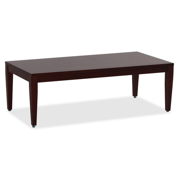 Lorell Mahogany Finish Solid Wood Coffee Table LLR59544