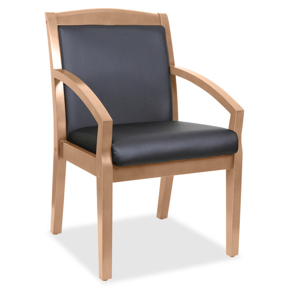 Lorell Sloping Arms Wood Guest Chair LLR20025