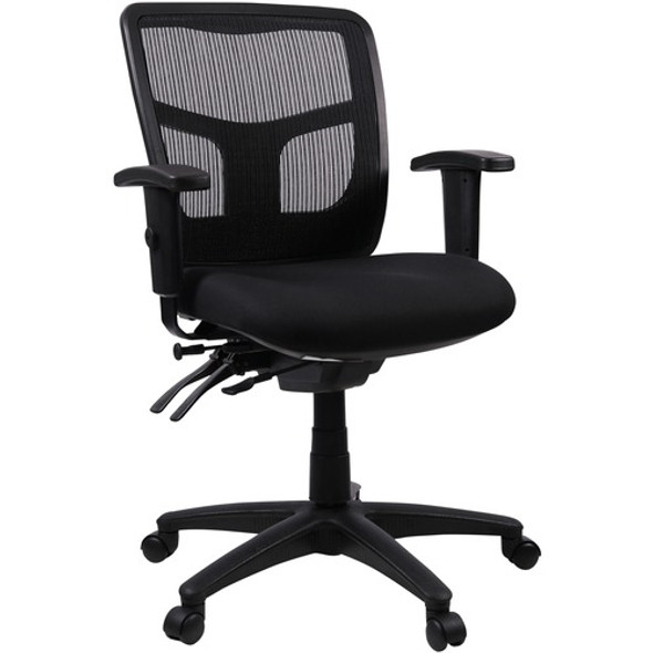 Lorell Managerial Swivel Mesh Mid-back Chair LLR86802