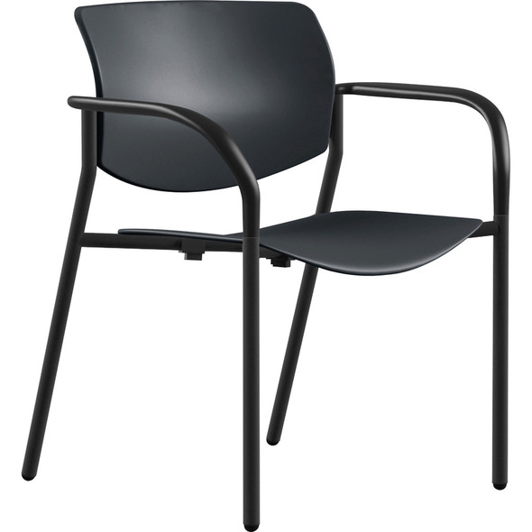 Lorell Stack Chairs with Plastic Seat & Back LLR99969