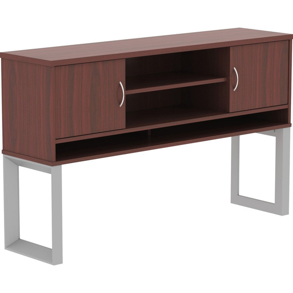 Lorell Relevance Series Mahogany Laminate Office Furniture Hutch LLR16218