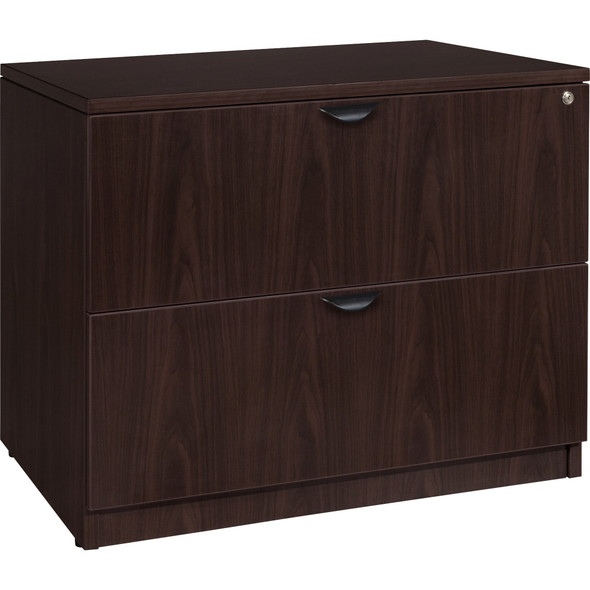 Lorell Prominence 2.0 Espresso Laminate Lateral File - 2-Drawer LLRPL2236ES