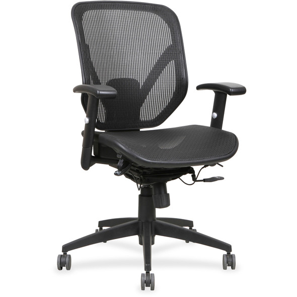 Lorell Mesh Seat/Back Mid-back Chair LLR40203