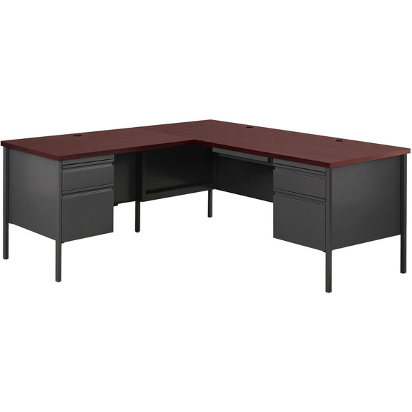 Lorell Fortress Series Right-Pedestal Desk LLR66905