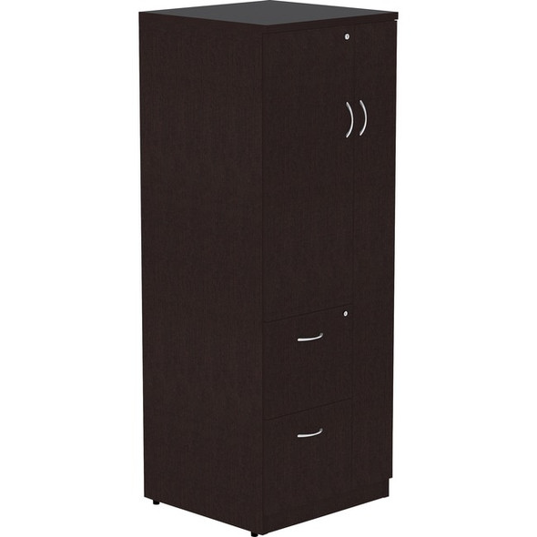Lorell Essentials Laminate Tall Storage Cabinet - 2-Drawer LLR18229