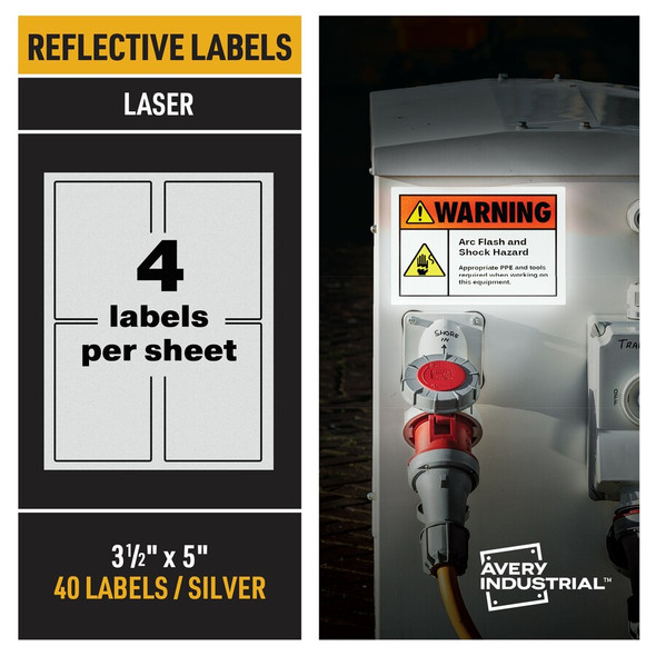 Avery&reg; Reflective Sign Labels AVE61584