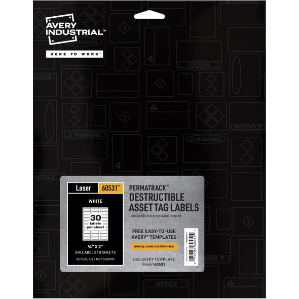 Avery&reg; PermaTrack Destructible Asset Tag Labels AVE60531