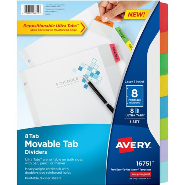 Avery&reg; Movable Tab Dividers AVE16751