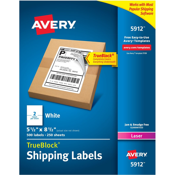 Avery&reg; TrueBlock Shipping Label AVE5912