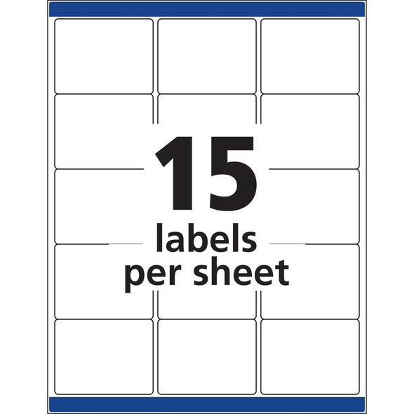 Avery&reg; Laser Inkjet Printer Permanent ID Labels AVE6572