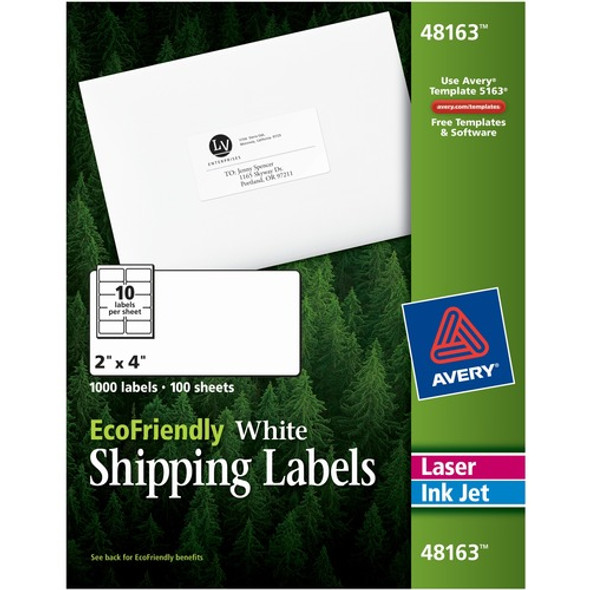 Avery&reg; EcoFriendly Shipping Label AVE48163