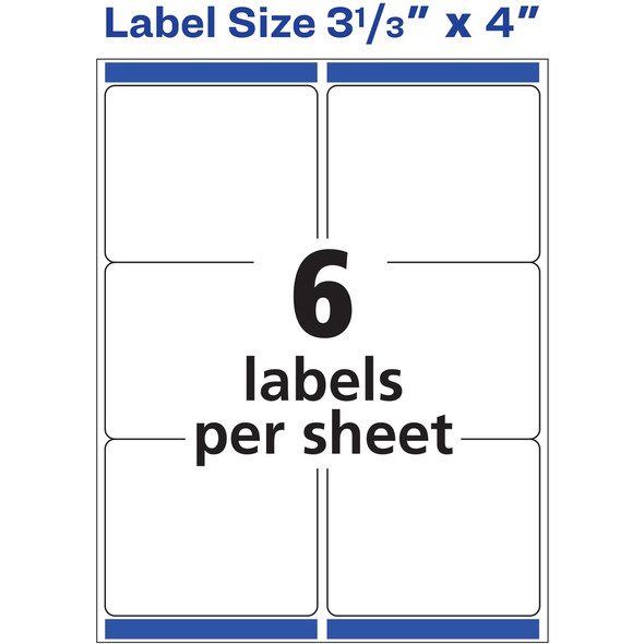 Avery&reg; Repositionable Shipping Labels - Sure Feed Technology AVE55164