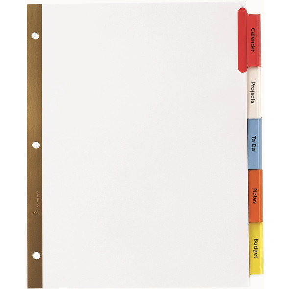 Avery&reg; Worksaver Big Insertable Tab Index Dividers AVE11121