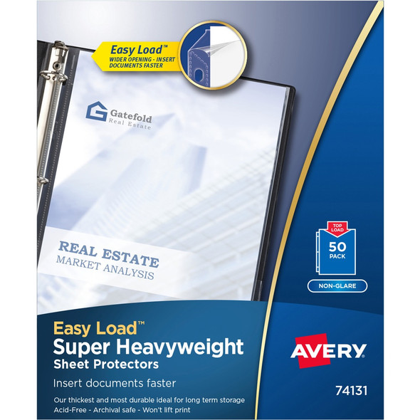 Avery&reg; Super-Heavyweight Sheet Protectors AVE74131