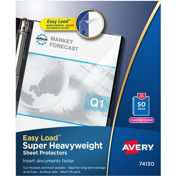 Avery&reg; Diamond Clear Heavyweight Sheet Protectors AVE74130