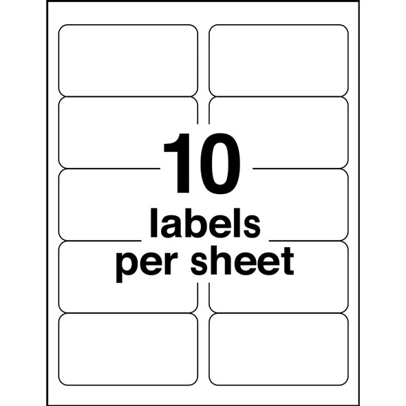 Avery&reg; Easy Peel White Shipping Labels AVE5163