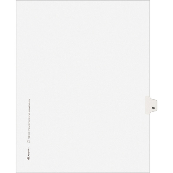 Avery&reg; Individual Legal Exhibit Dividers - Avery Style AVE01016