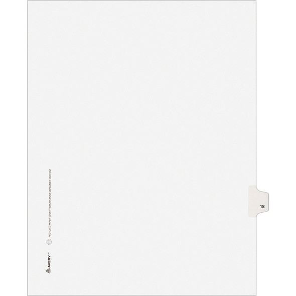 Avery&reg; Individual Legal Exhibit Dividers - Avery Style AVE01018