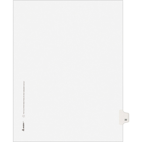 Avery&reg; Individual Legal Exhibit Dividers - Avery Style AVE01022