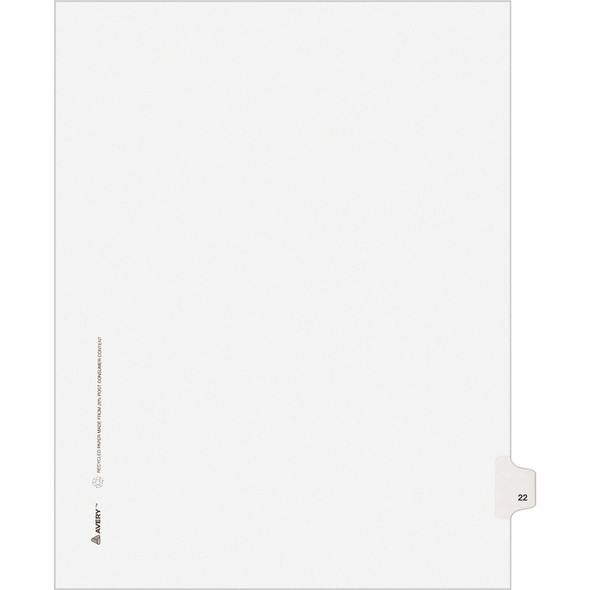 Avery&reg; Individual Legal Exhibit Dividers - Avery Style AVE01022