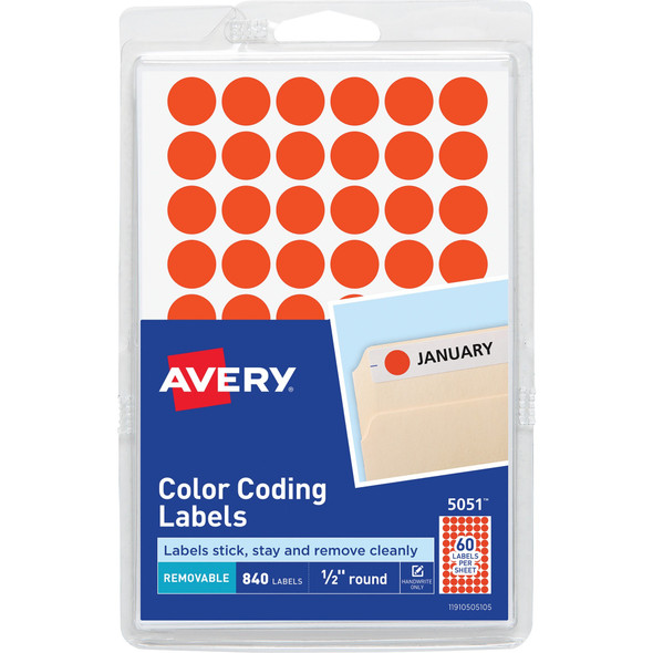 Avery&reg; Color-Coding Labels AVE05051