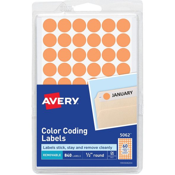 Avery&reg; Color-Coding Labels AVE05062