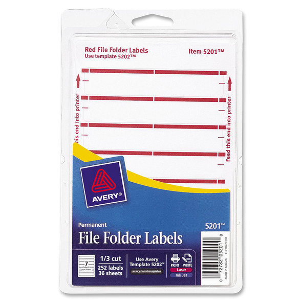 Avery&reg; Permanent File Folder Labels AVE05201