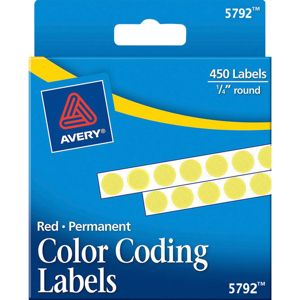 Avery&reg; 1/4" Color-Coding Labels AVE05792