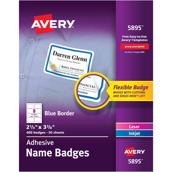 Avery&reg; Adhesive Name Badges AVE5895