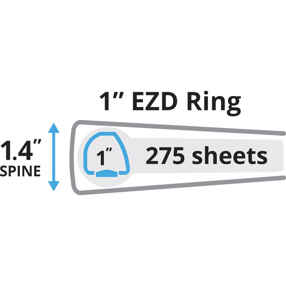 Avery&reg; Durable View Binder - EZD Rings AVE09301