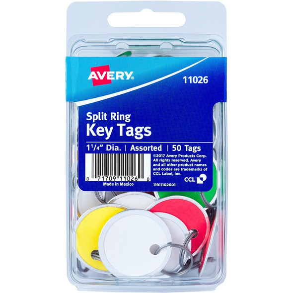 Avery&reg; Metal Rim Key Tags AVE11026