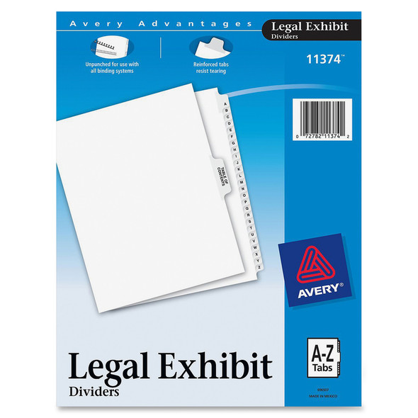 Avery&reg; Premium Collated Legal Exhibit Dividers with Table of Contents Tab - Avery Style AVE11374