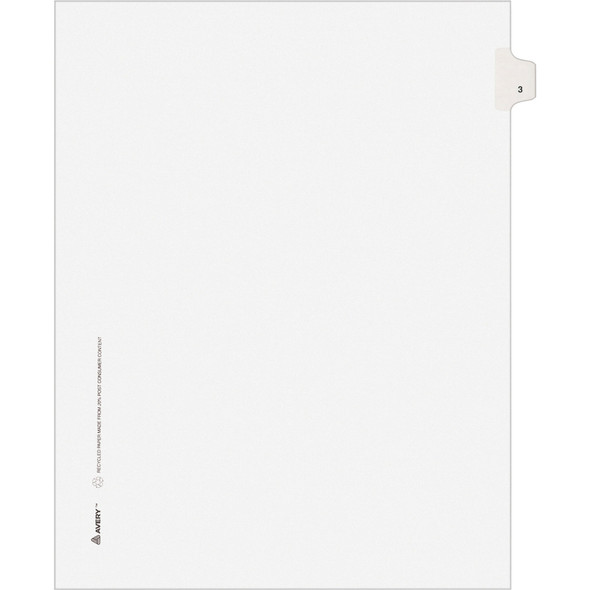 Avery&reg; Individual Legal Exhibit Dividers - Avery Style - Unpunched AVE11913