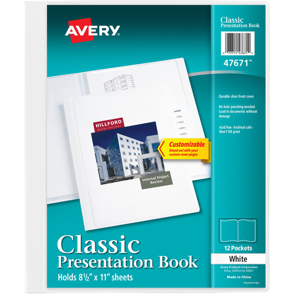 Avery&reg; White Presentation Book AVE47671