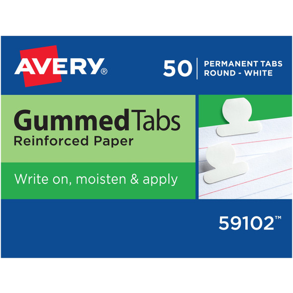 Avery&reg; Gummed Round Index Tabs AVE59102