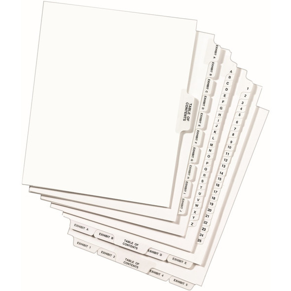 Avery&reg; Side Tab Individual Legal Dividers AVE82389