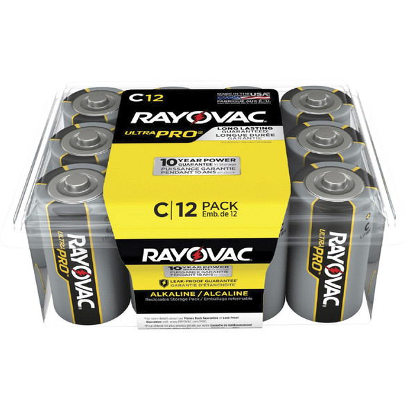 Rayovac Ultra Pro Alkaline C Batteries 12/Pack